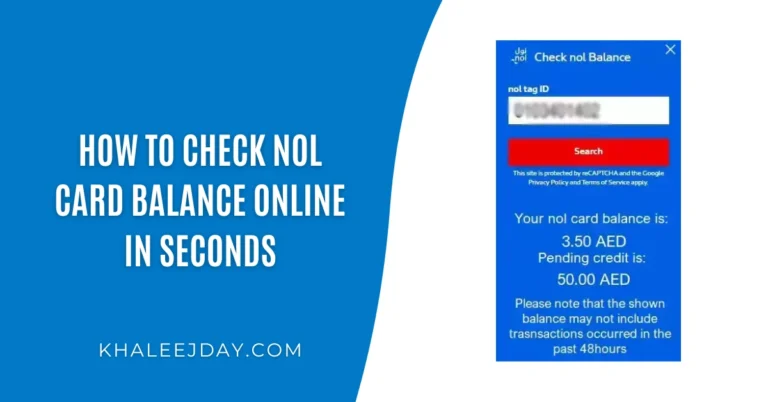 How to Check Nol Card Balance Online in Seconds