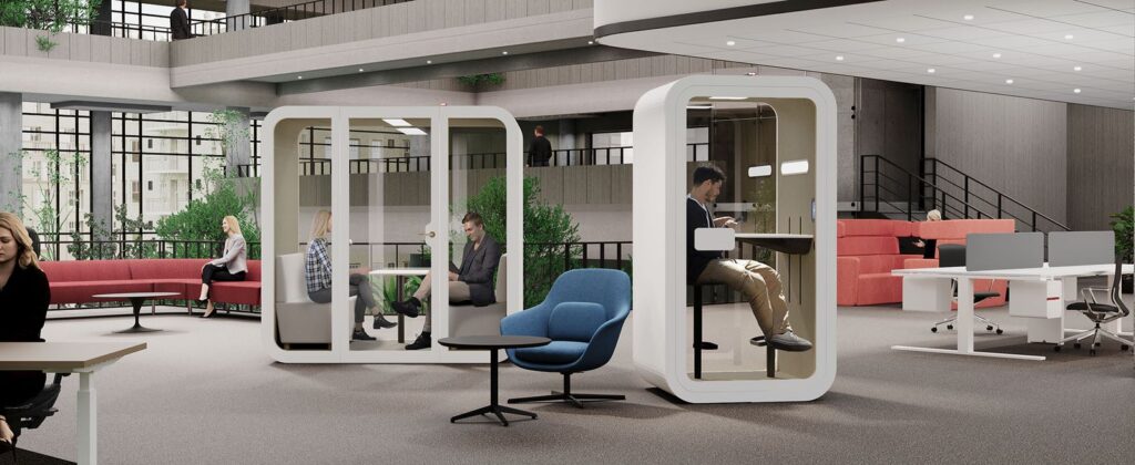 Benefits of Acoustic Phone Booths in Collaborative Environments