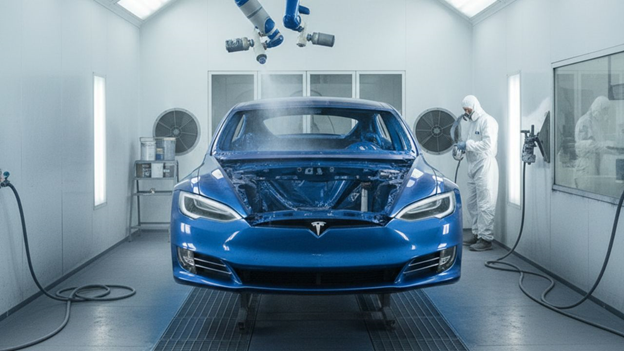 Tesla's Multi-Layer Paint Technology