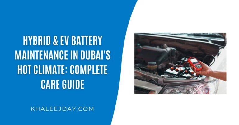 Hybrid & EV Battery Maintenance in Dubai's Hot Climate Complete Care Guide