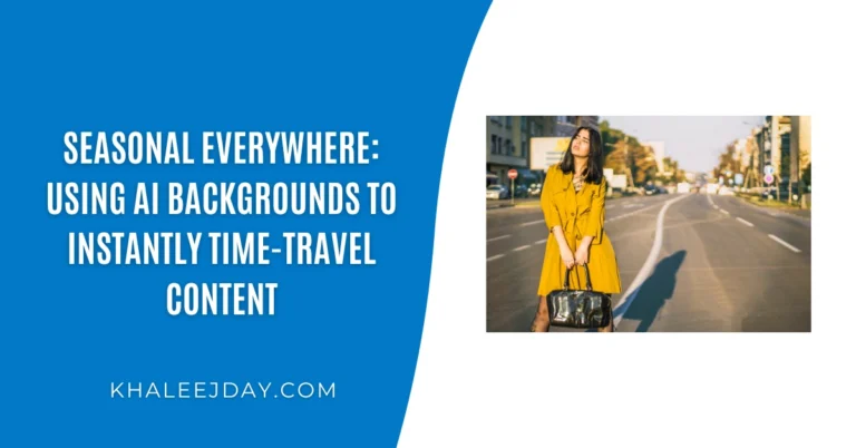 Seasonal Everywhere Using AI Backgrounds to Instantly Time-Travel Content