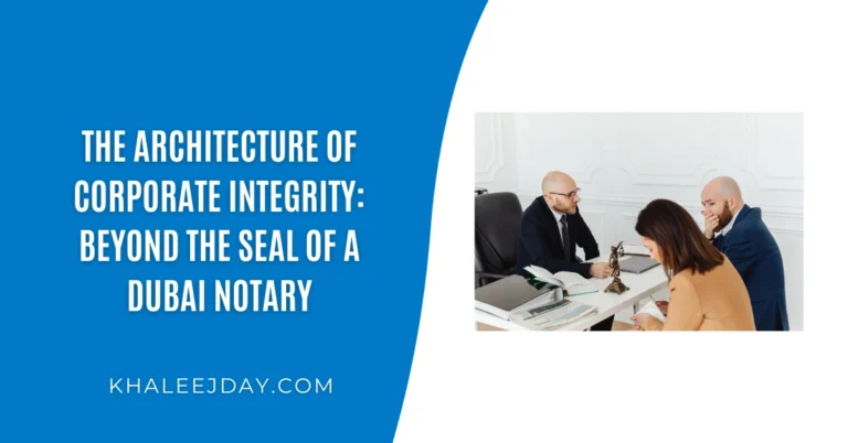 The Architecture of Corporate Integrity Beyond the Seal of a Dubai Notary