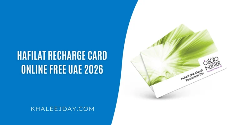 Hafilat Recharge Card Online Free UAE 2026