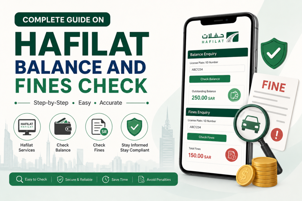 Hafilat Balance and Fines Check