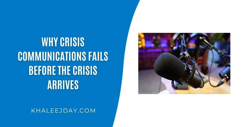 Why Crisis Communications Fails Before the Crisis Arrives