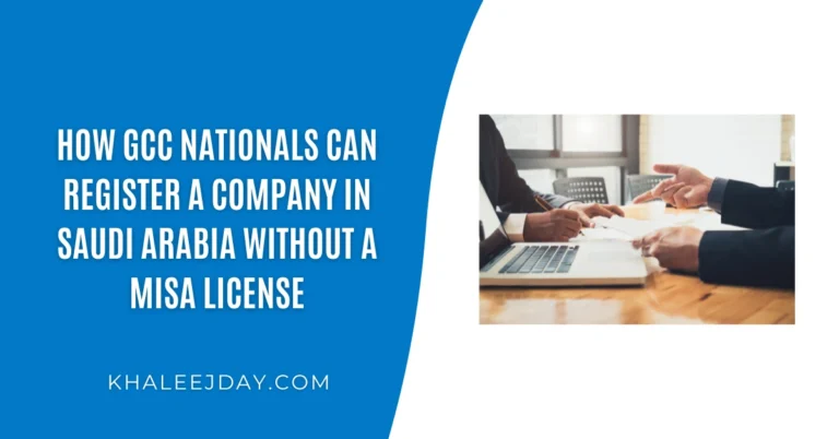 How GCC Nationals Can Register a Company in Saudi Arabia Without a MISA License