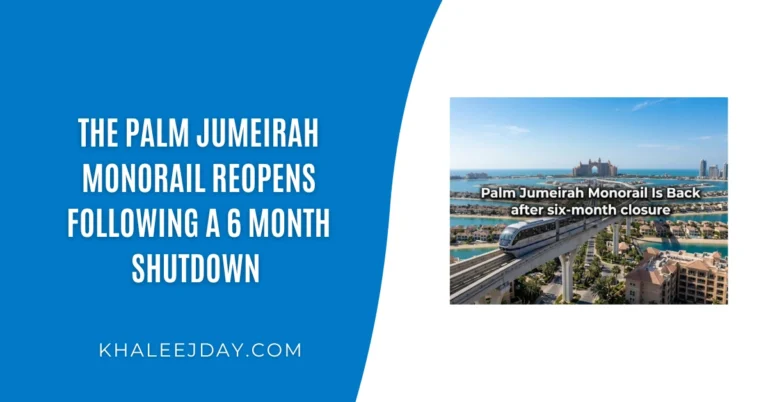 The Palm Jumeirah Monorail Reopens Following a 6 Month Shutdown 